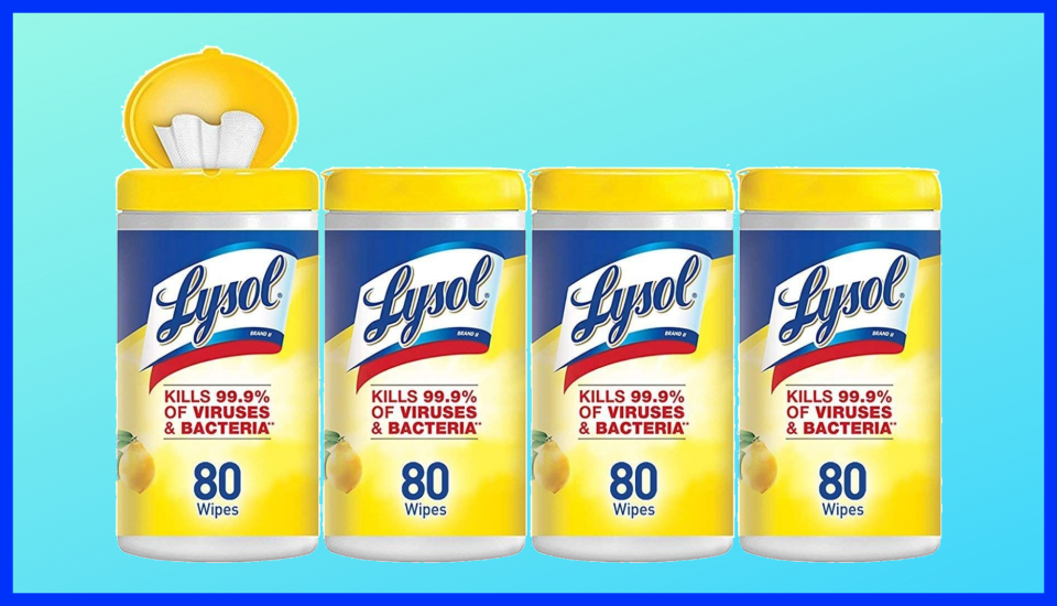 Now's your chance to stock up on Lysol Disinfecting Wipes. (Photo: Amazon)