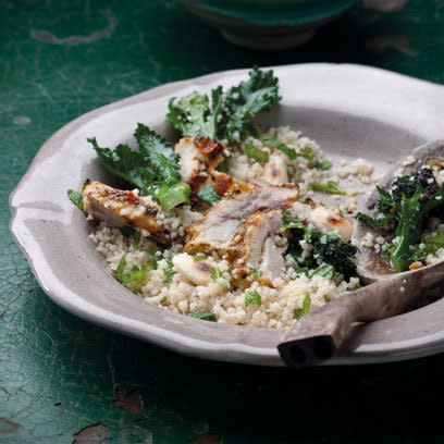 Chargrilled Moroccan Chicken, Sprouting Broccoli and Couscous Salad: Food: New Recipe: Redonline