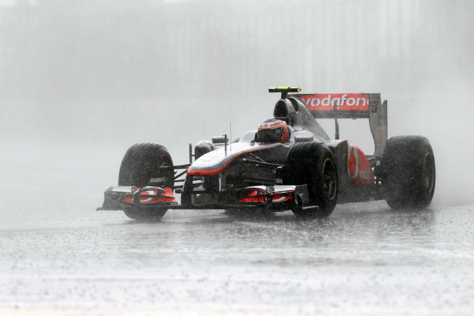 Panic Button: Actually, pretty cool … Jenson Button during that epic 2011 Canadian Grand Prix, when he crashed twice, received a penalty and came from last place to win on the final lap