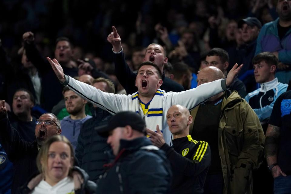 Leeds fans have grown increasingly frustrated by their club’s plight this season (Nick Potts/PA) (PA Wire)