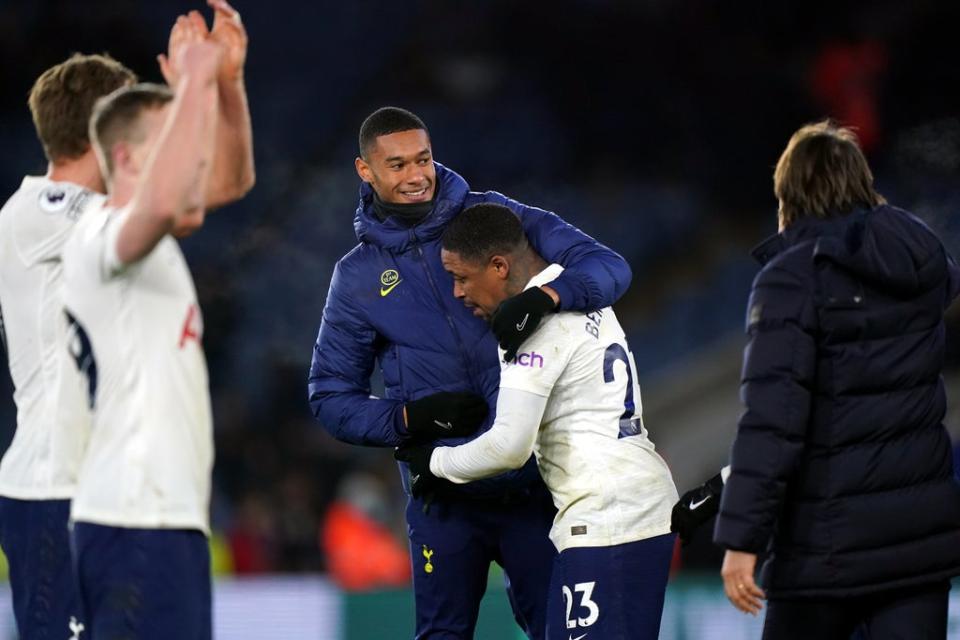 Steven Bergwijn stole the show at the death against Leicester (Tim Goode/PA) (PA Wire)