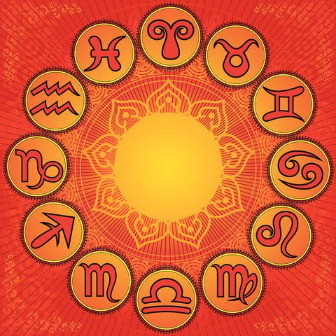 <p>kumarworks/Getty</p> Astrological signs