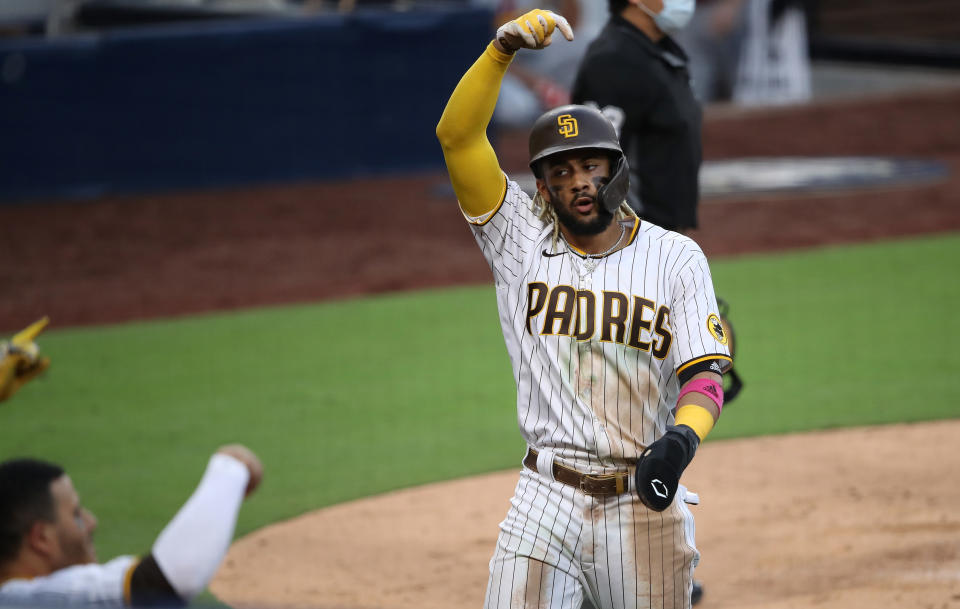 Padres set up NLDS showdown with Dodgers after shutting out the Cardinals. (Photo by Sean M. Haffey/Getty Images)