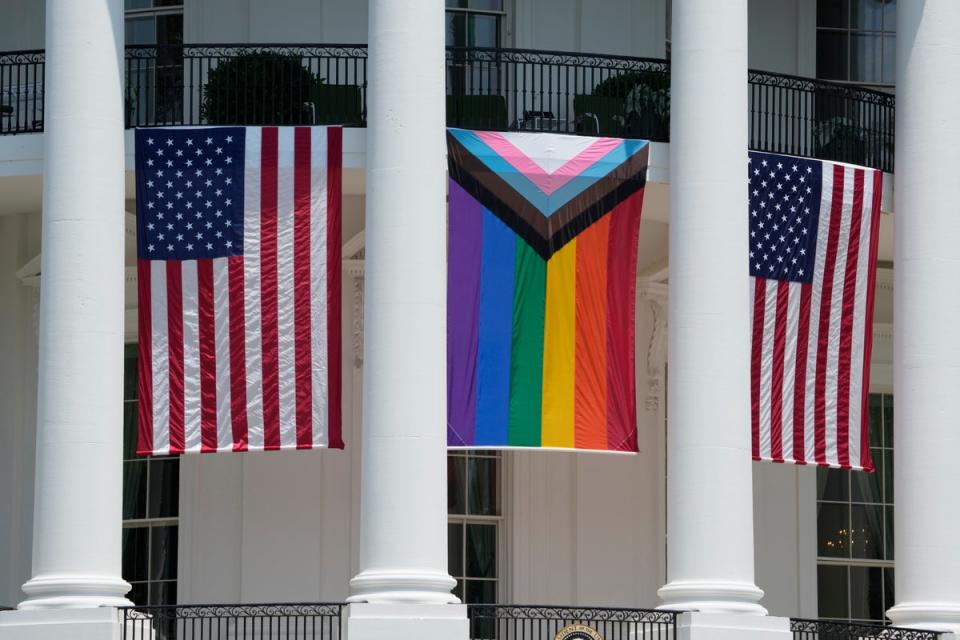 The White House Pride flag display drew a bizarre and inflammatory headline on Fox News (Associated Press)