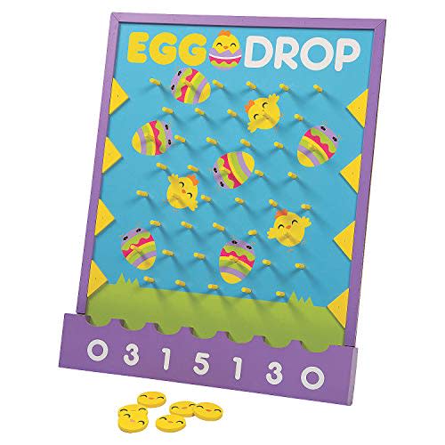 Fun Express Easter Egg Drop Disk Drop Game - Toys - 5 Pieces