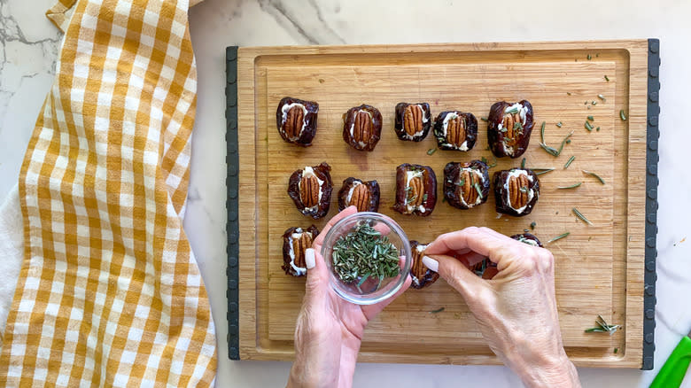 adding rosemary to dates