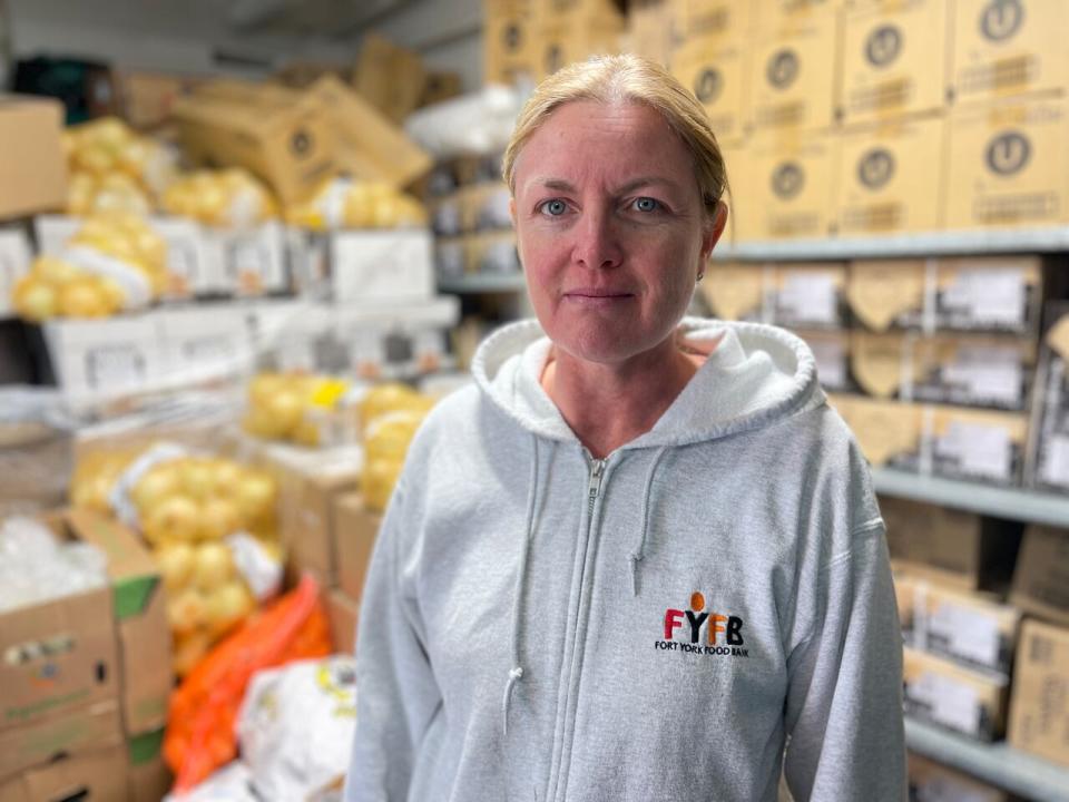 Julie LeJeune, the executive director of Fort York Food Bank in Toronto, said that over 5,000 people access the food bank's services per week.