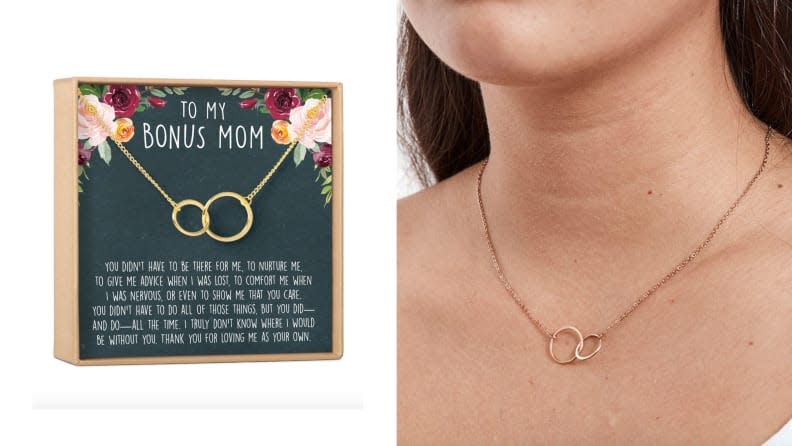 Best gifts for stepmoms: Bonus Mom necklace
