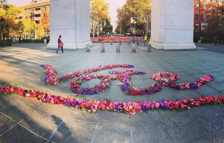 Meet the florist who has been committing random acts of flowers in New York’s public spaces.