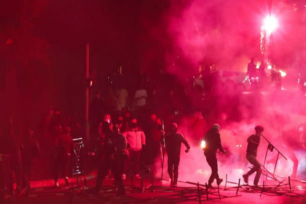 PHOTO: Protesters clash with police, following the death of Nahel, a 17-year-old teenager killed by a French police officer during a traffic stop, in Nanterre, France, near Paris, on June 29, 2023. (Gonzalo Fuentes/Reuters)