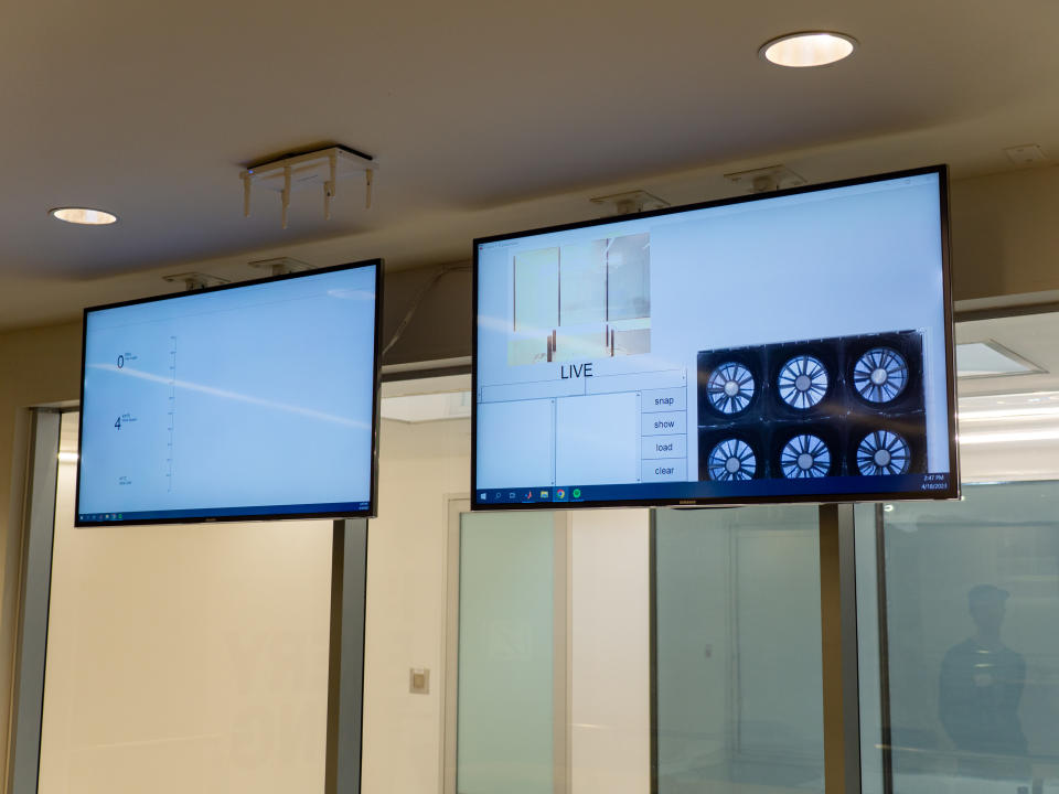 Inside the wind tunnel at Specialized headquarters