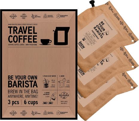 These coffee-brewing travel bags are perfect for the morning commute