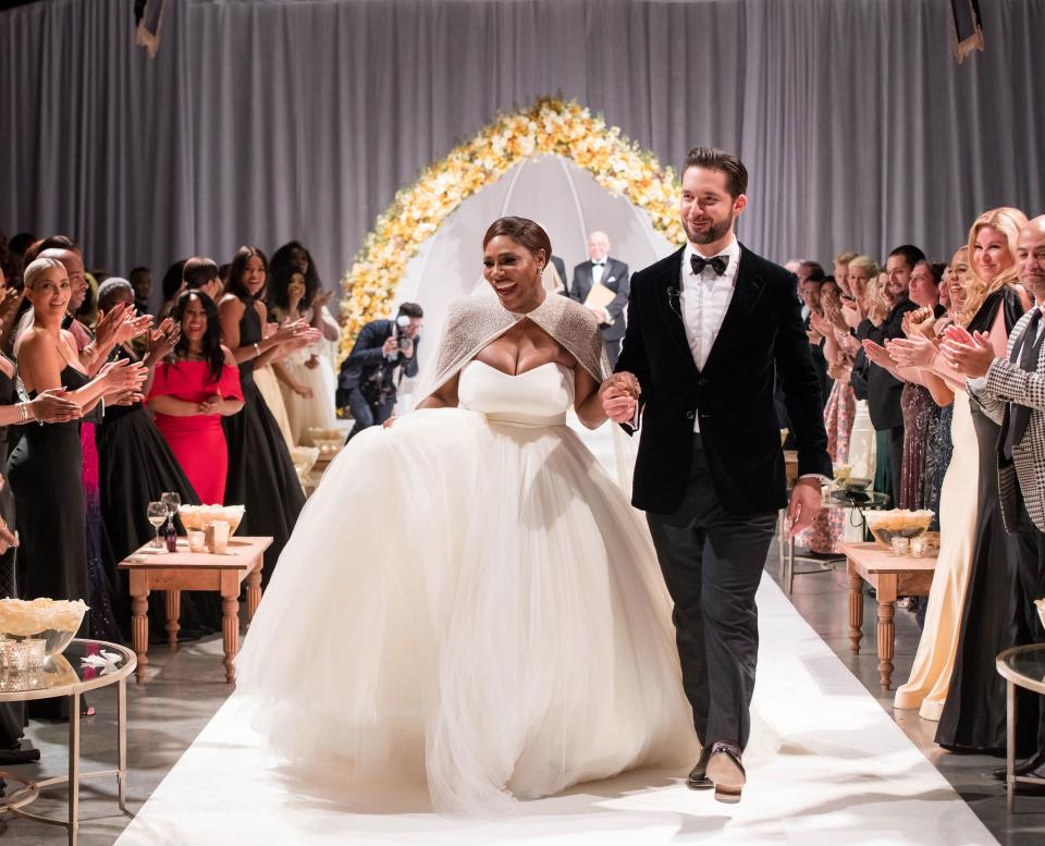 Serena Williams and Alexis Ohanian