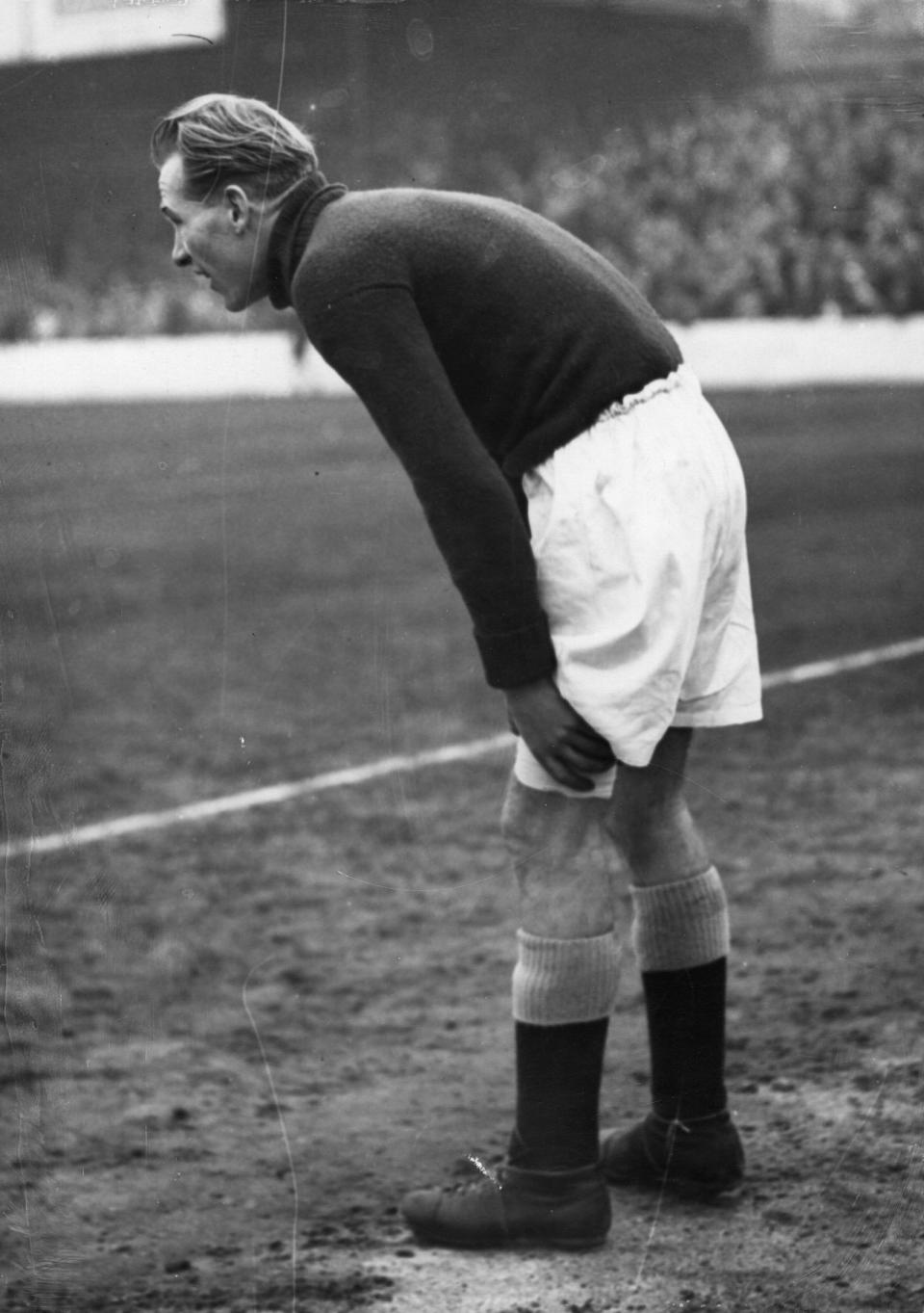 Bernd Trautmann stand von 1949 bis 1964 im Tor von Manchester City. Damals übrigens, wie alle Keeper, noch ohne Handschuhe. (Bild: Keystone Features / Getty Images)