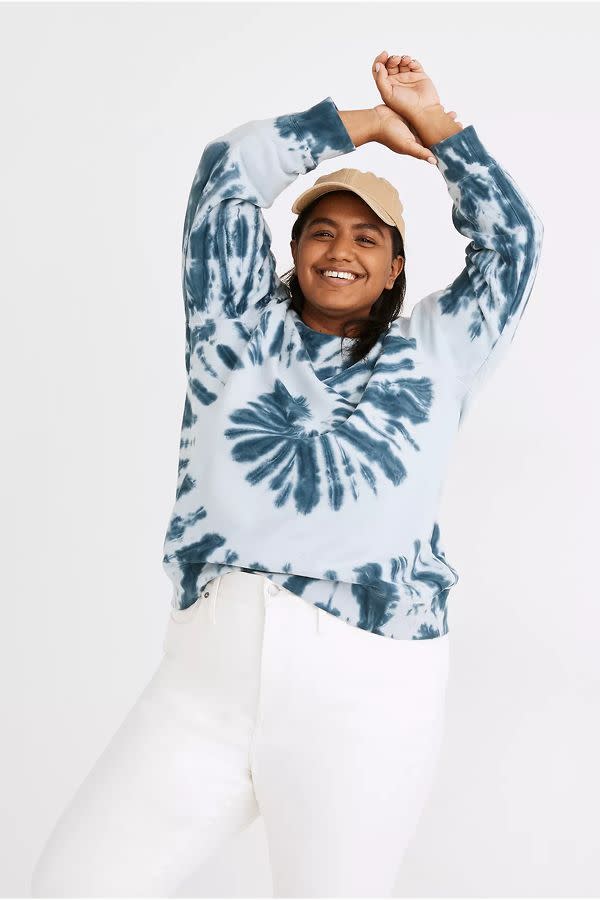 Plus Tie-Dye (Re)sourced Cotton Crop Sweatshirt