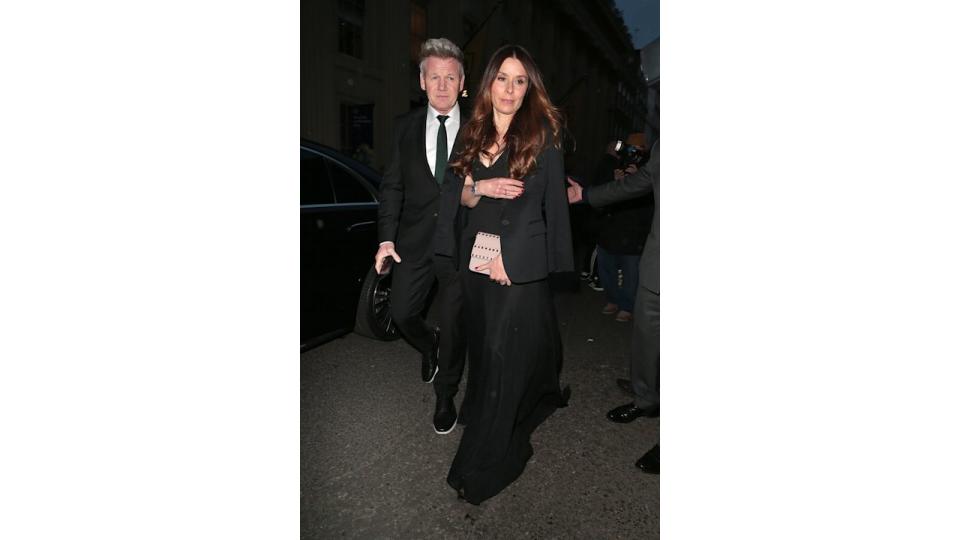 Gordon Ramsay and Tana Ramsay  seen attending Victoria Beckham's 50th birthday party at Oswaldâ€™s on April 20, 2024 in London, England. (Photo by Ricky Vigil M / Justin E Palmer/GC Images)