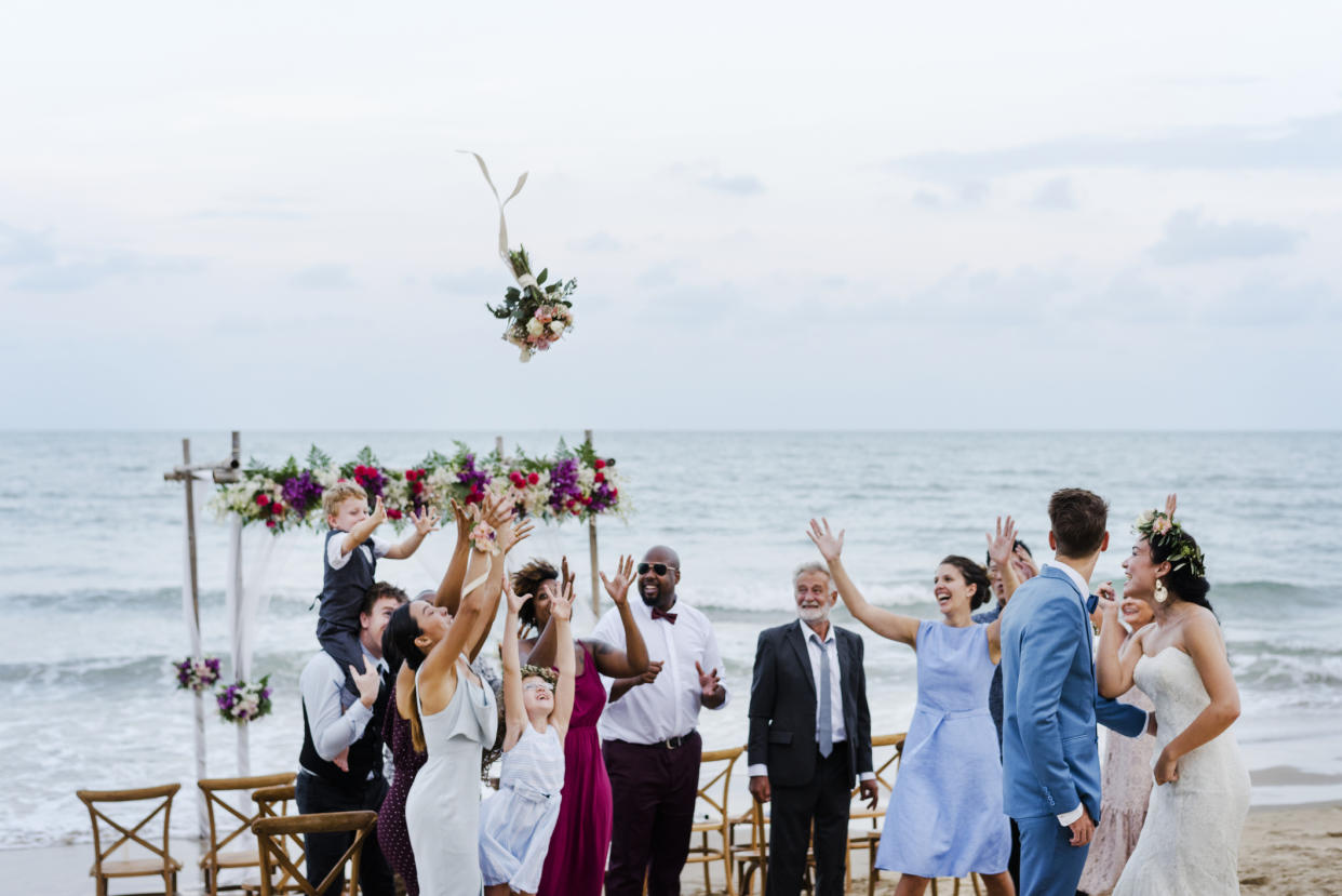 Experts expect smaller wedding to say even after restrictions are lifted. (Getty Images)