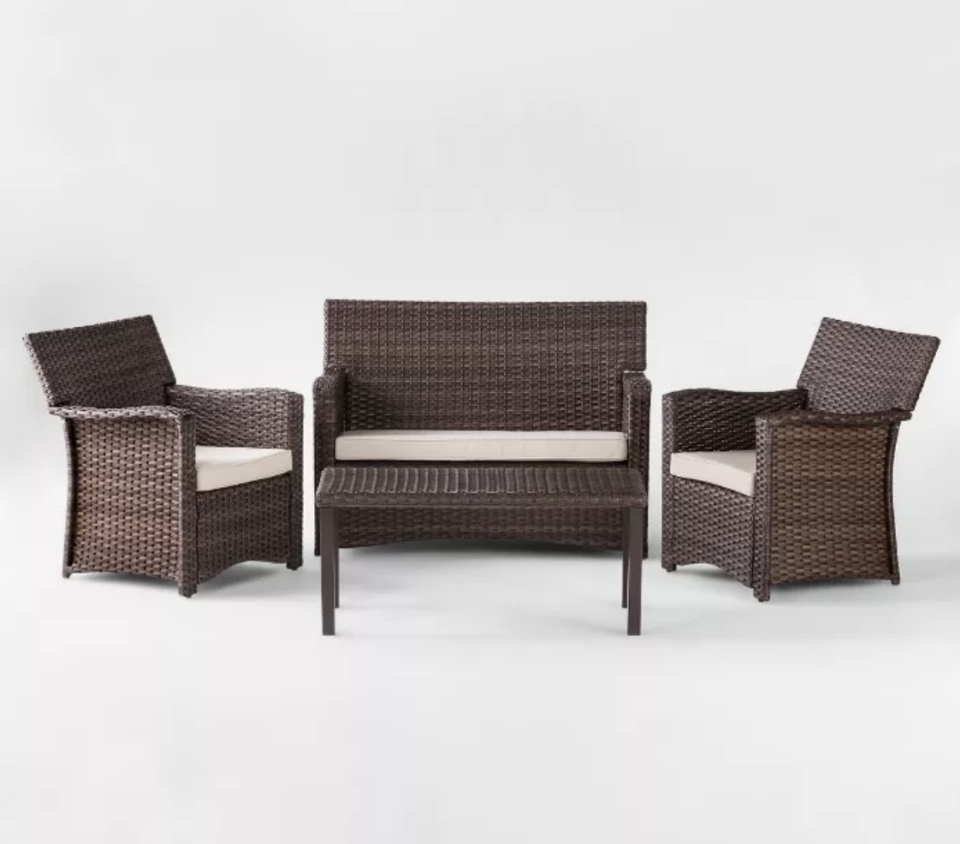 Halsted all-weather wicker patio set, best outdoor furniture sets