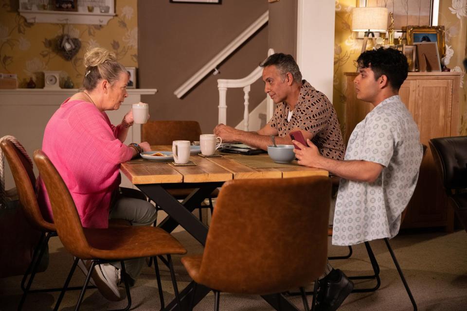 bernie winter, dev alahan, aadi alahan, coronation street