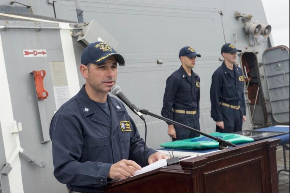 In 2017, then U.S. Navy Cmdr. Ryan Billington took command of the USS Howard, a guided-missile destroyer.