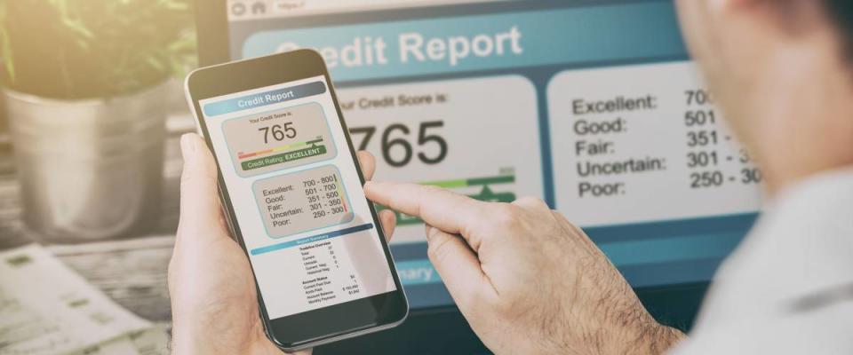 report credit score banking application risk form document