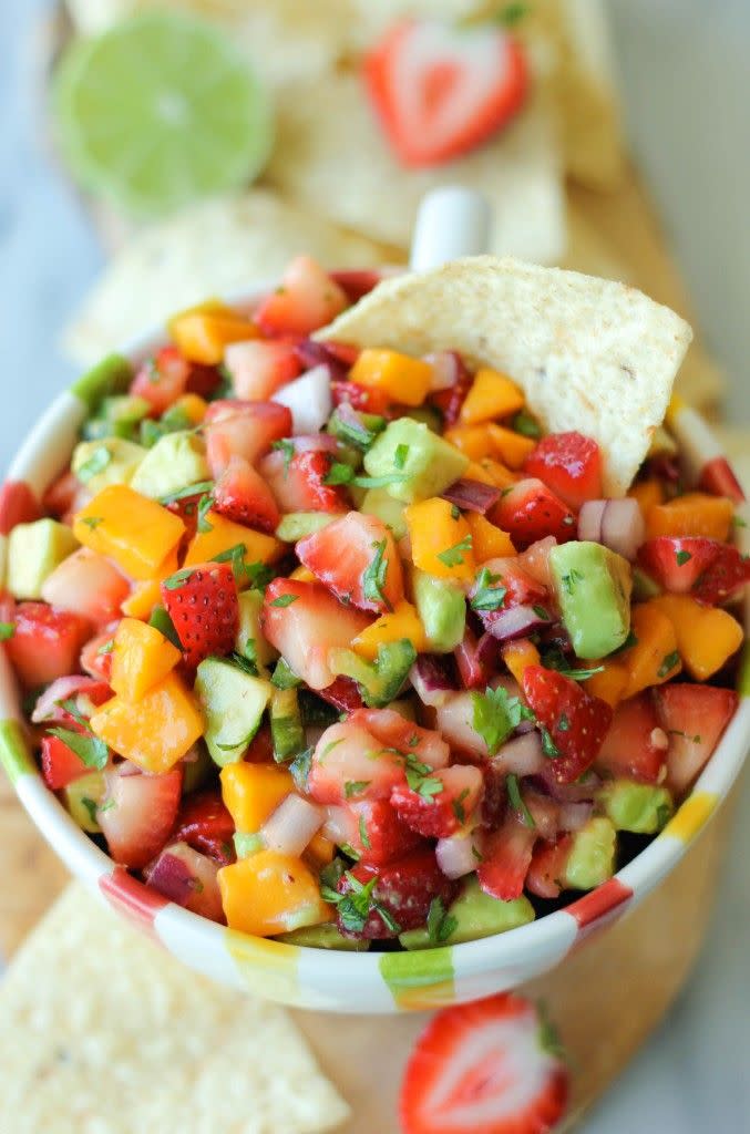 Strawberry Avocado Pico de Gallo