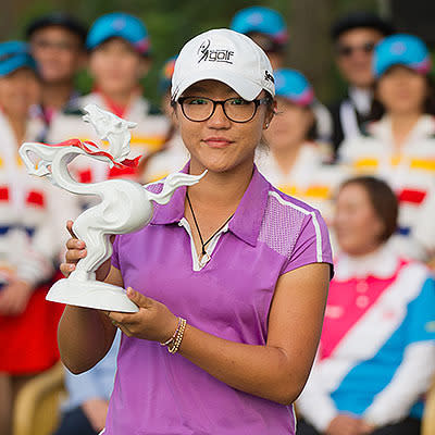 Kiwi Lydia Ko claims her first Swinging Skirts title in 2013.