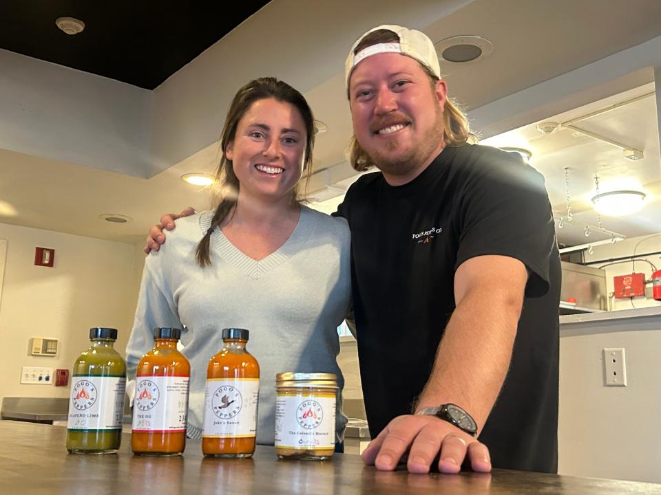 Matt and Alli Pongrace, owners of Pogo's Peppers, are hoping to spice up the Seacoast food scene with their new retail space at 122 Lafayette Road in North Hampton.