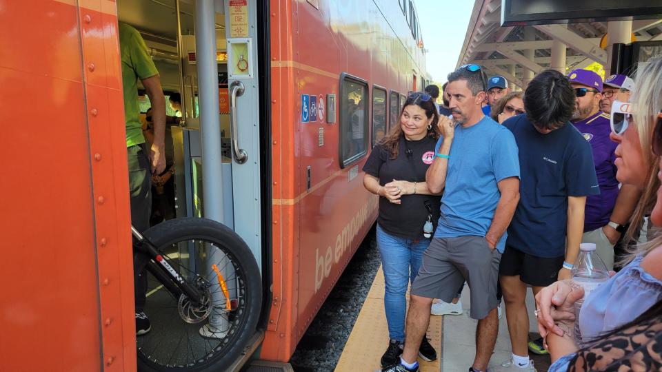 The Central Florida commuter train line provided free rides to residents as part of a special service on March 4.