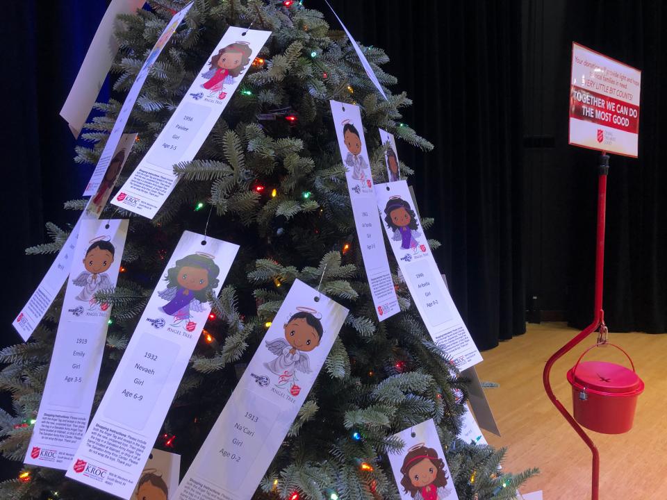 The Angel Tree allows donors to pick a child to help through The Salvation Army in its Christmas campaign, seen here in the Kroc Center in South Bend.