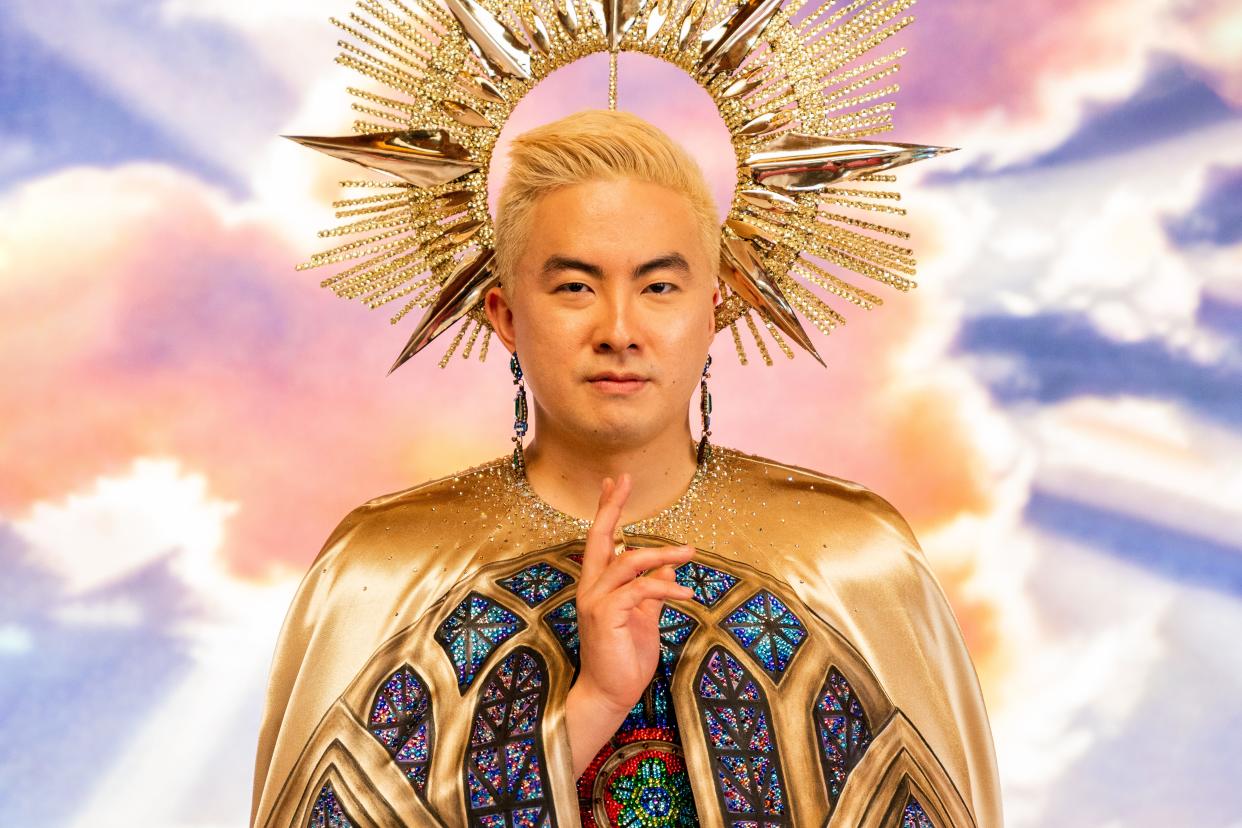 Bowen Yang says he played God as a "petulant gay guy in hot pants" for "Dicks: The Musical."