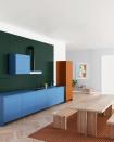 <p>For a crisp and contemporary feel, keep your colours confined to block-like areas, be it kitchen cupboards, splashbacks or walls. For best effect, follow the lead of this apartment’s bespoke kitchen created by Russian design studio Supaform, and choose saturated, contrasting shades.</p>