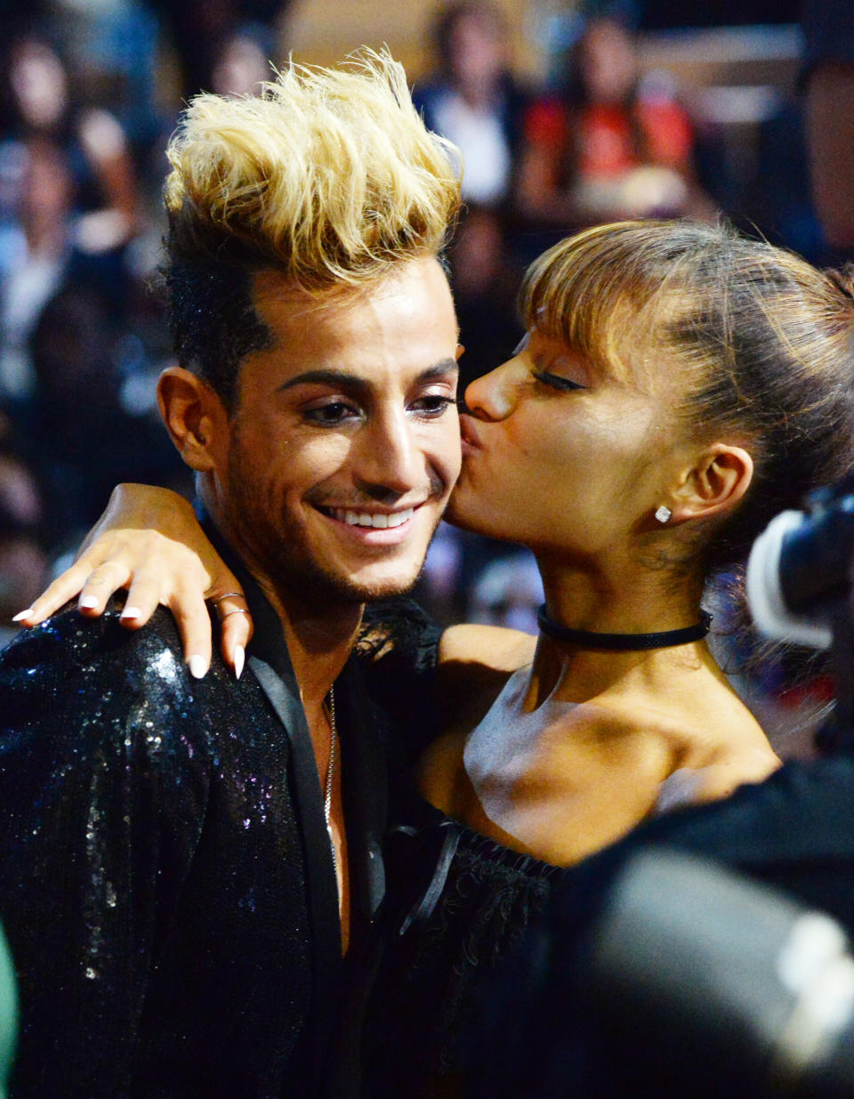Frankie and Ariana Grande at the 2016 MTV Video Music Awards. (Photo: Getty Images/FilmMagic)