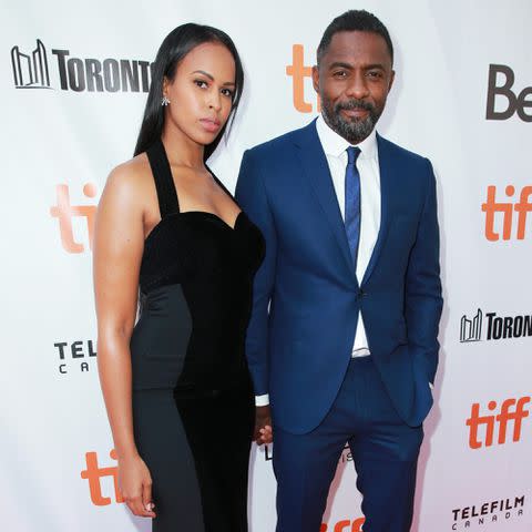 Rich Fury/Getty Sabrina Dhowre and Idris Elba