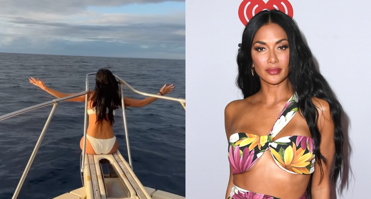 Nicole Scherzinger nada con tiburones y delfines en Hawái