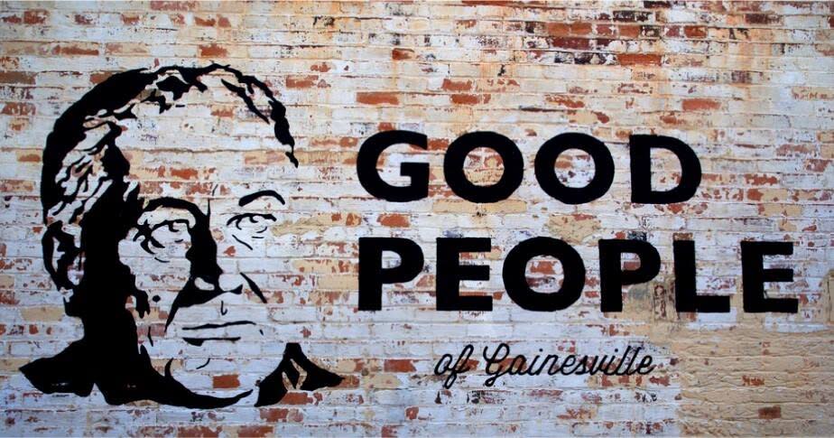 Good People of Gainesville mural featuring FDR