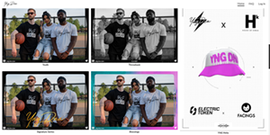 At 10:00 am PDT / 1:00 pm EDT on Monday, October 25, 2021, Zaire Wade’s YNG DNA apparel brand will “drop” its collection of NFT cards, which can include one of twelve “YNG DNA Meta NFT” cards such as the example provided on the right-hand side of the image above. The base collection of NFT cards will also contain photography showcasing the YNG DNA brand, such as the four collectible variants shown above including “Youth”, “Throwback”, “Signature Series”, and “Blessings”.