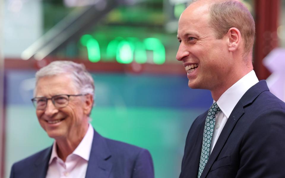 Bill Gates with Prince William at the Breakthrough Energy Summit in London