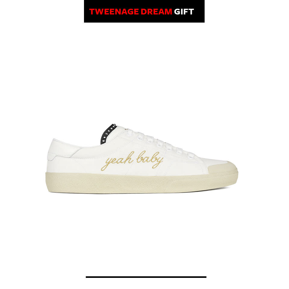 Saint Laurent Signature Court Classic Surf SL/37 ‘Yeah Baby’ Sneaker in Off White