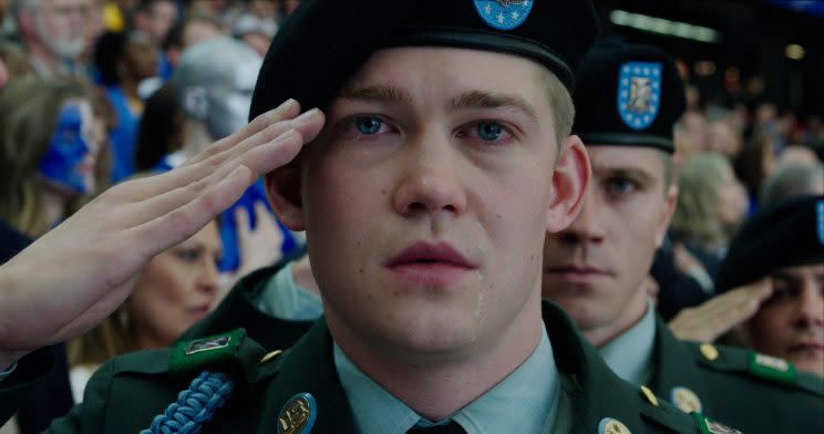 Joe Alwyn in 'Billy Lynn's Long Halftime Walk' (Photo: Sony)