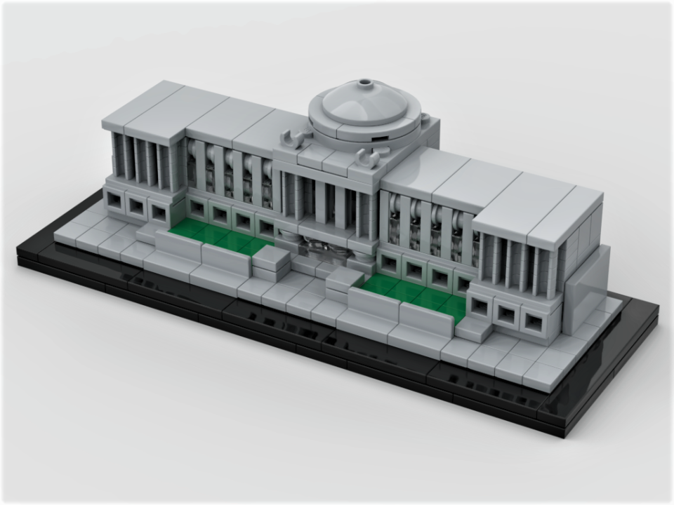 Paul Wellington constructed the Milwaukee Public Library's Central Library out of LEGOs.
