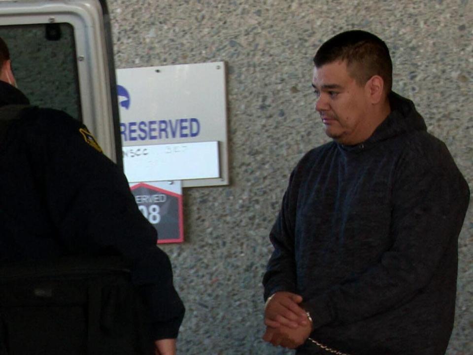 James Colosimo has been in custody since being arrested shortly after the body of an 18-year-old woman was found in a Hay River home. He is charged with second degree murder. (Chantal Dubuc/CBC - image credit)