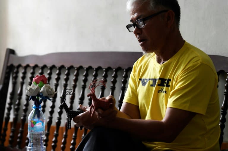 Nguyen Truong Chinh says the art drives his decade-long fight to free his son, who he says was nowhere near the scene of the crime he was convicted of