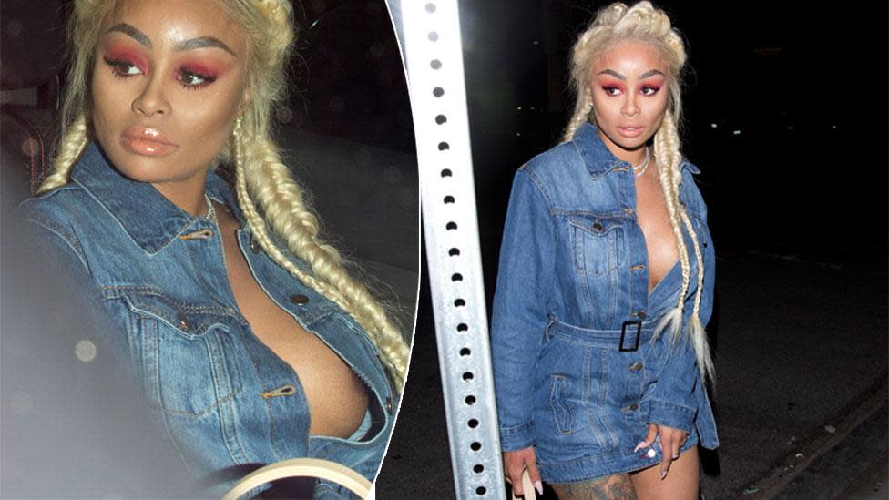 Blac Chyna risks nip slip in outrageously low-cut dress as she mixes with  A-list at Oscars - Irish Mirror Online