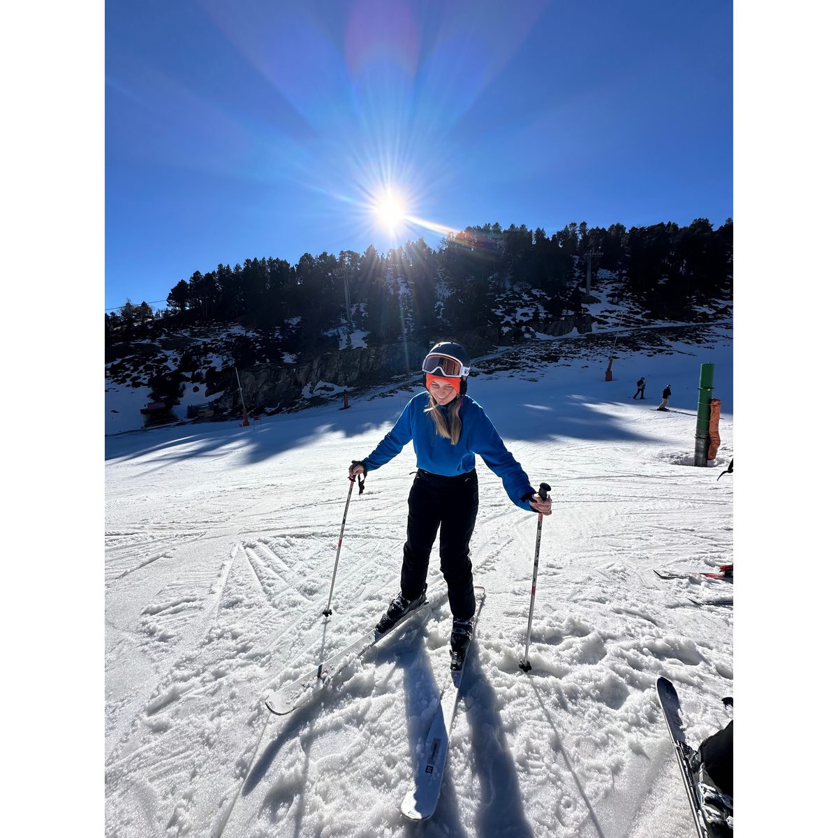 Standing still on skis – sometimes the hardest part (Supplied)