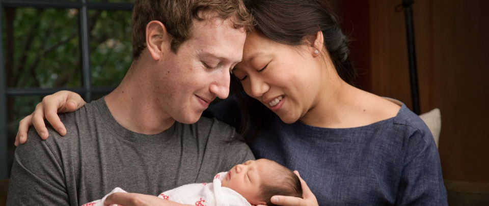 The couple plan to donated 99 per cent of their Facebook fortune. Photo: Facebook.