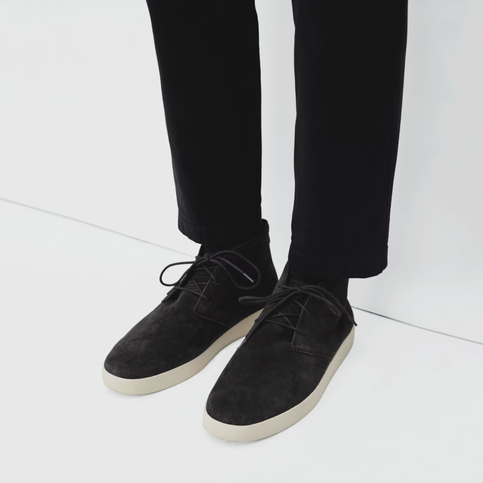 The Desert Boot in black suede (Photo via Everlane)