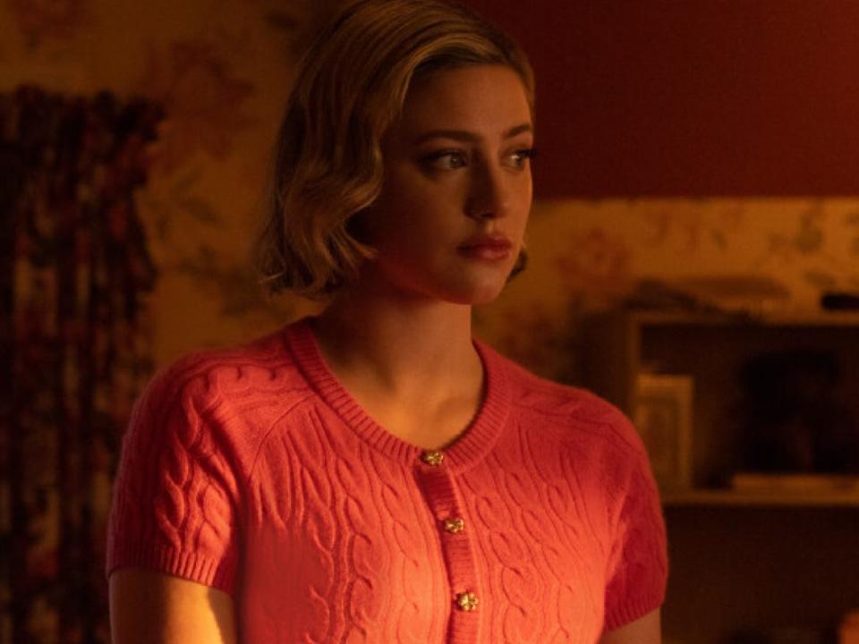 Lili Reinhart as Betty Cooper on the season seven finale of "Riverdale."