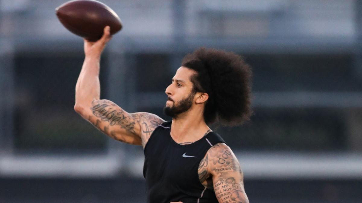 Colin Kaepernick Wears 'Kunta Kinte' Shirt to NFL Workout