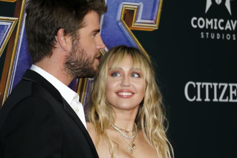 Liam y Miley se casaron luego de años de idas y vueltas, y finalmente se separaron (Fuente GDA)